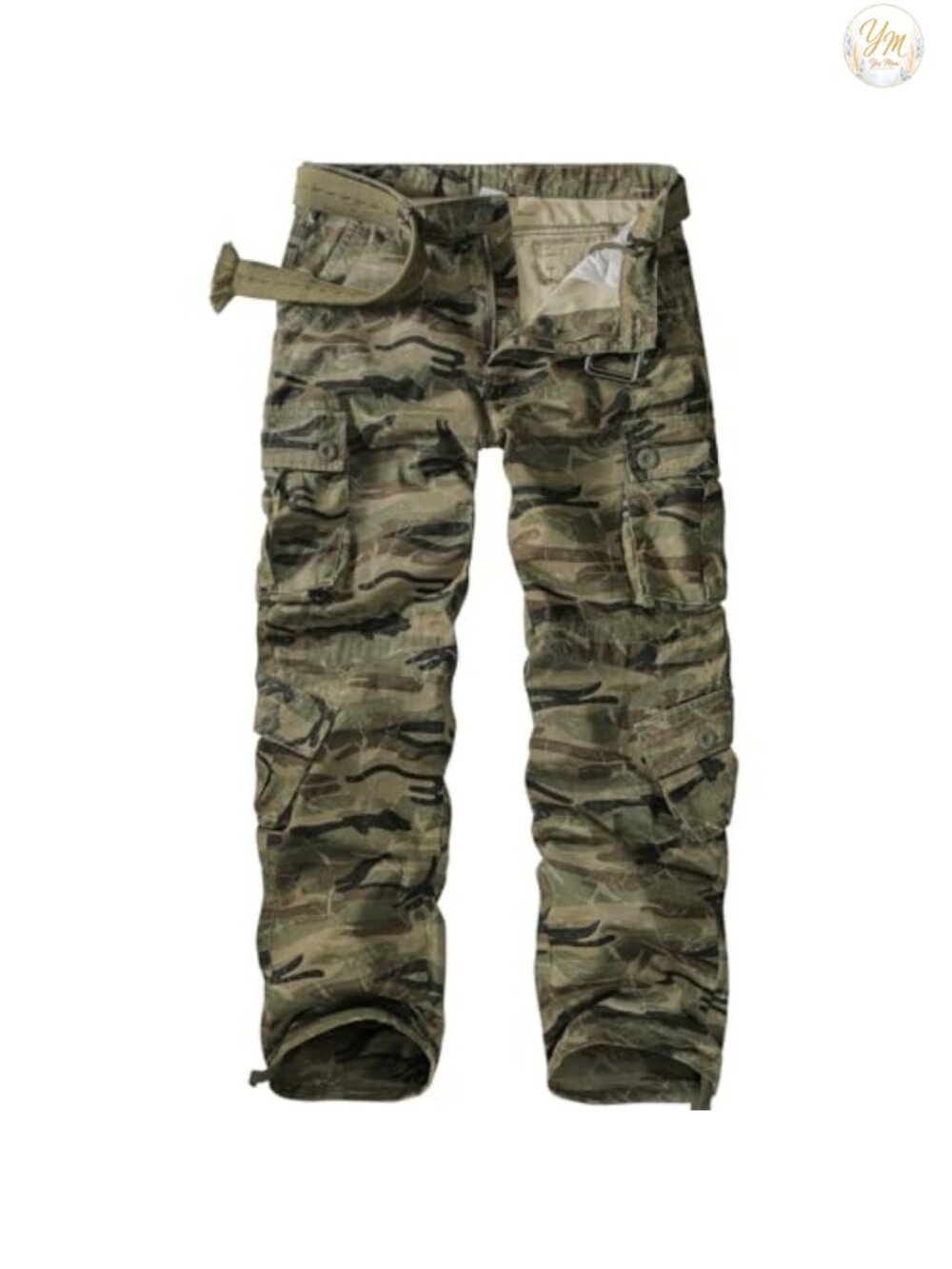 Men's Ripstop Tactical Cargo Pants Straight Fit Camo Work BDU